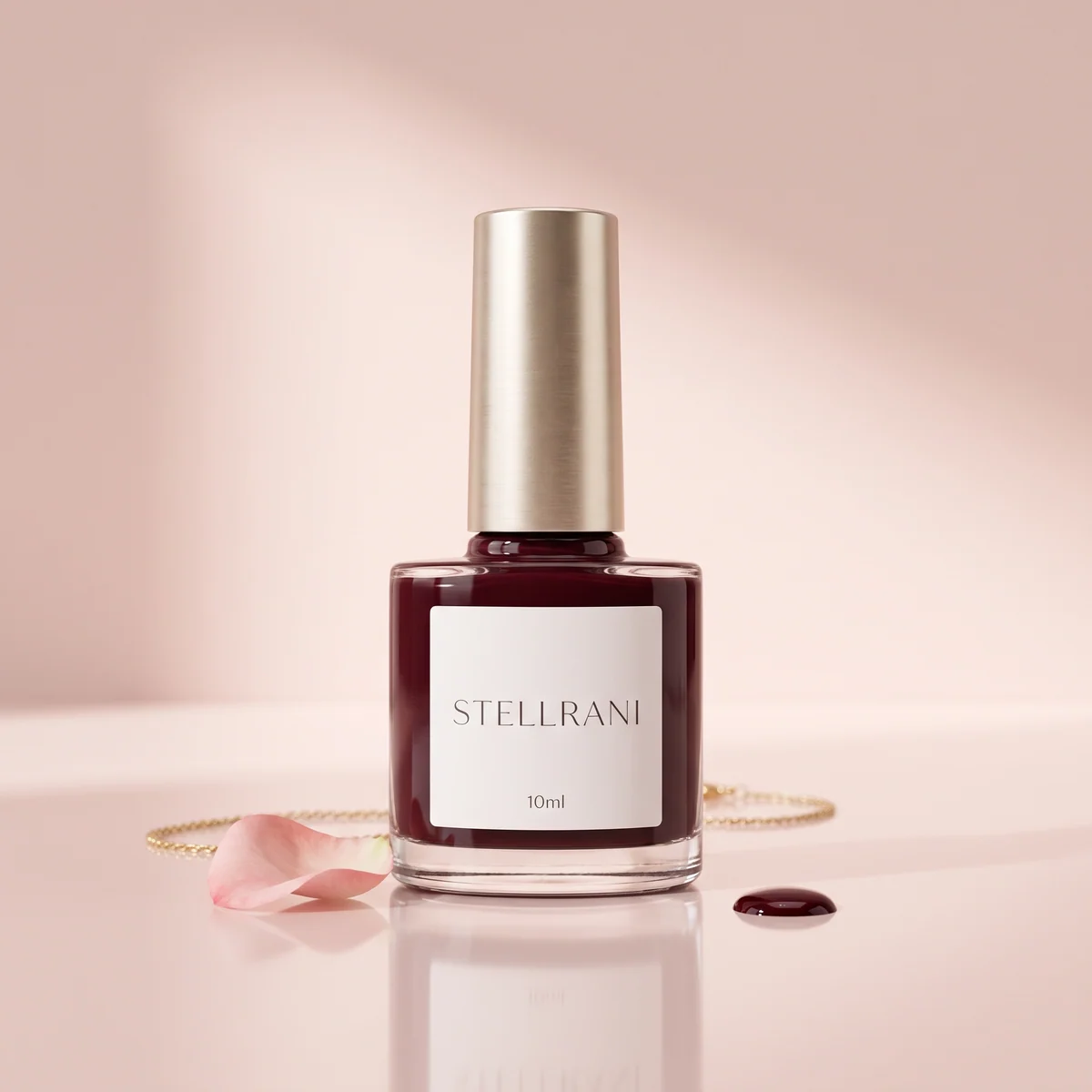 Tiefes Bordeaux Semipermanenter Nagellack