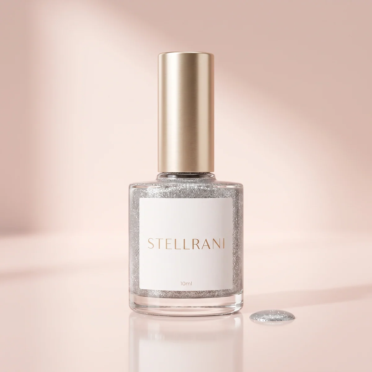 Silberner Glitter Semipermanenter Nagellack